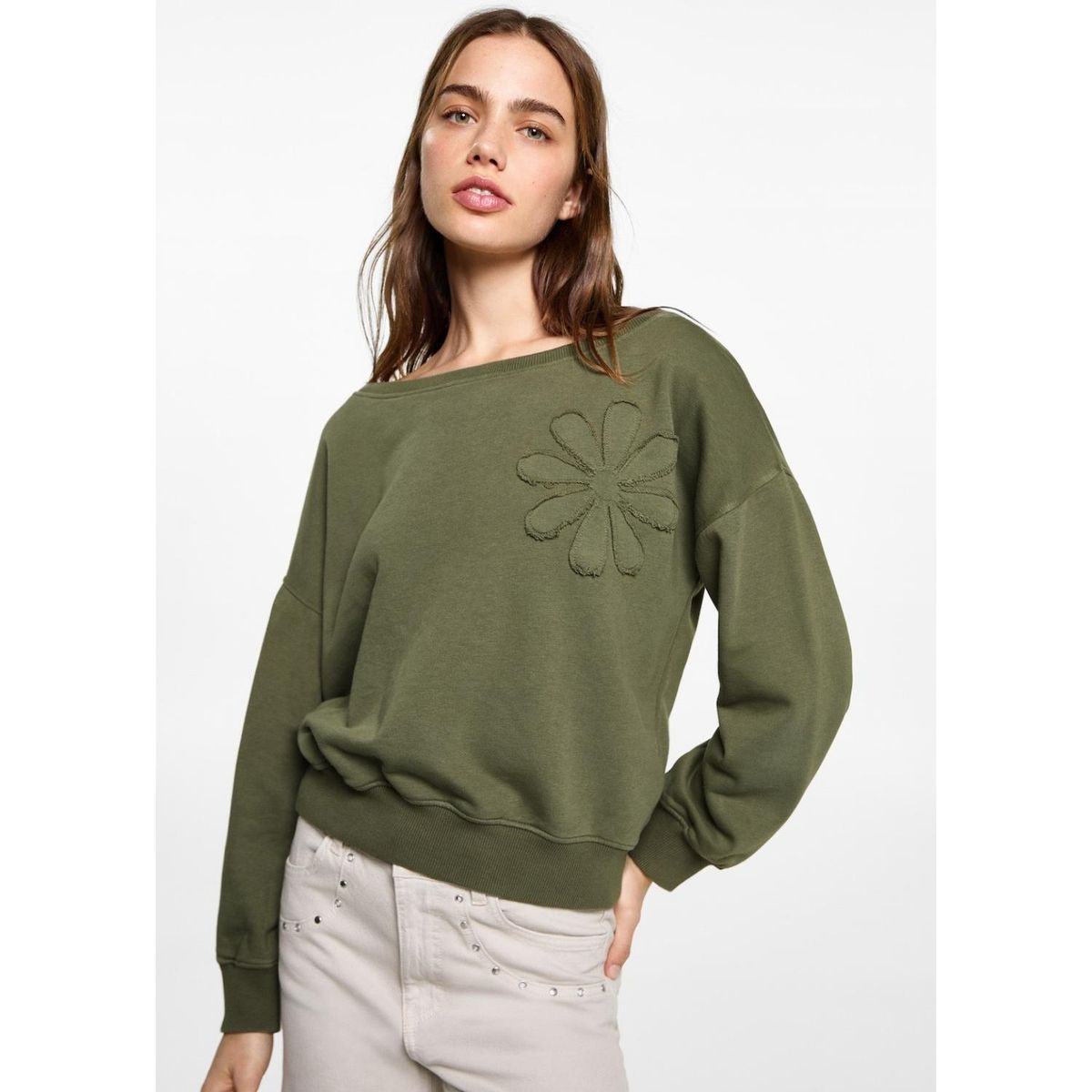 MANGO TEEN - Polera Algodón Mujer Mango Teen