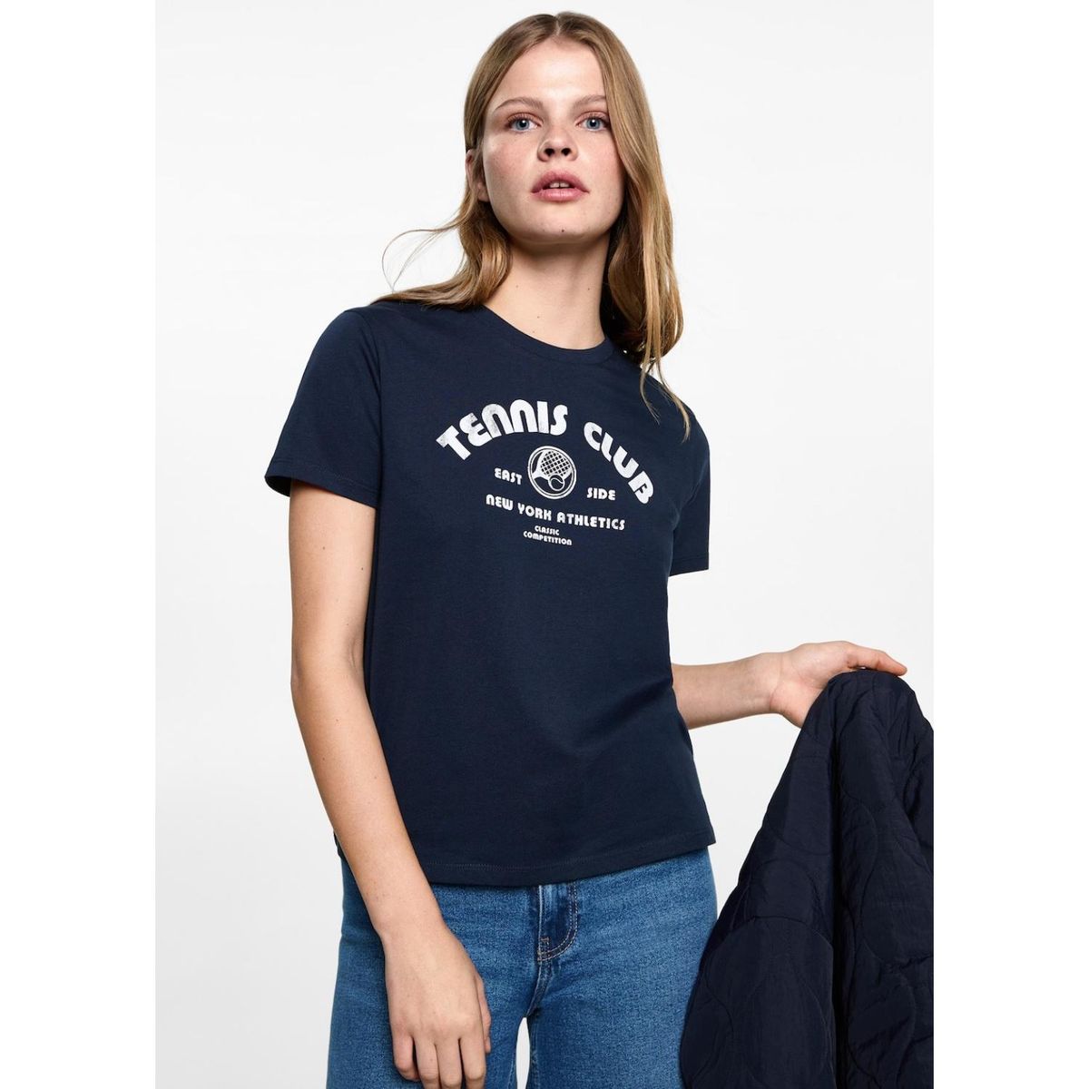 MANGO TEEN - Polo Manga Corta 100% Algodón Mujer Mango Teen