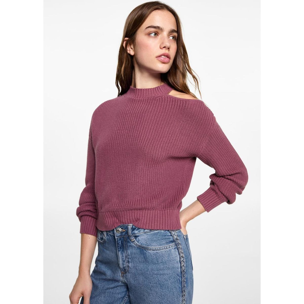 MANGO TEEN - Chompa 100% Algodón Mujer Mango Teen