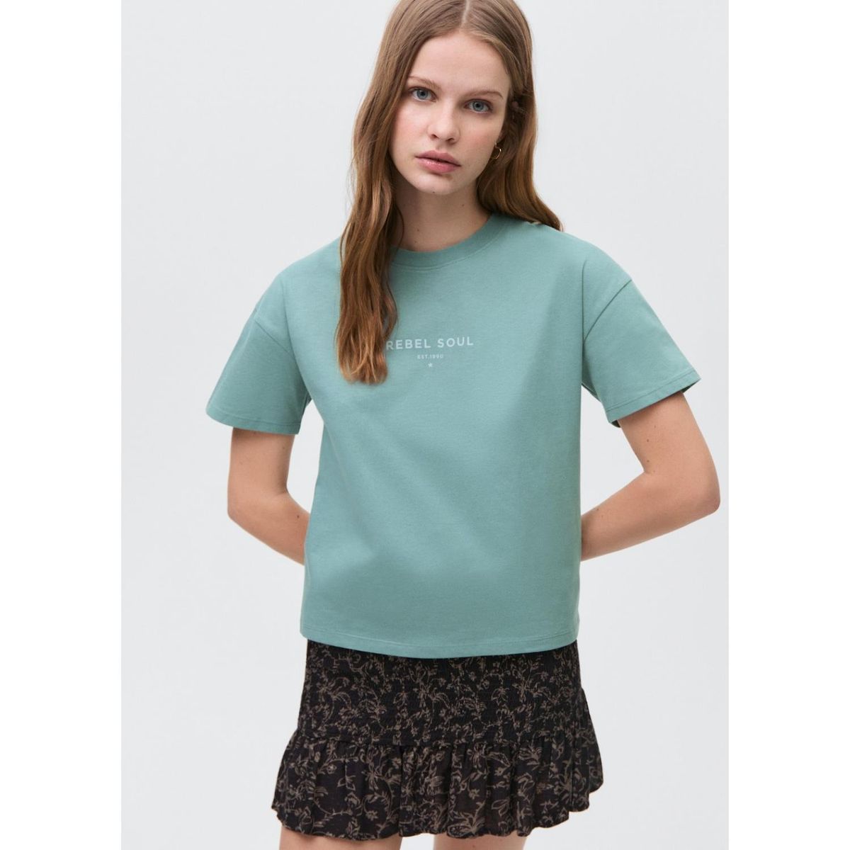 MANGO TEEN - Polo Manga Corta 100% Algodón Mujer Mango Teen