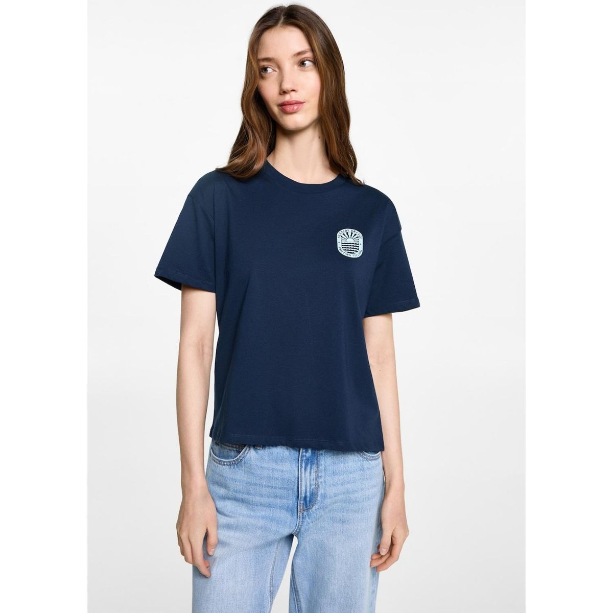 MANGO TEEN - Polo Manga Corta 100% Algodón Mujer Mango Teen