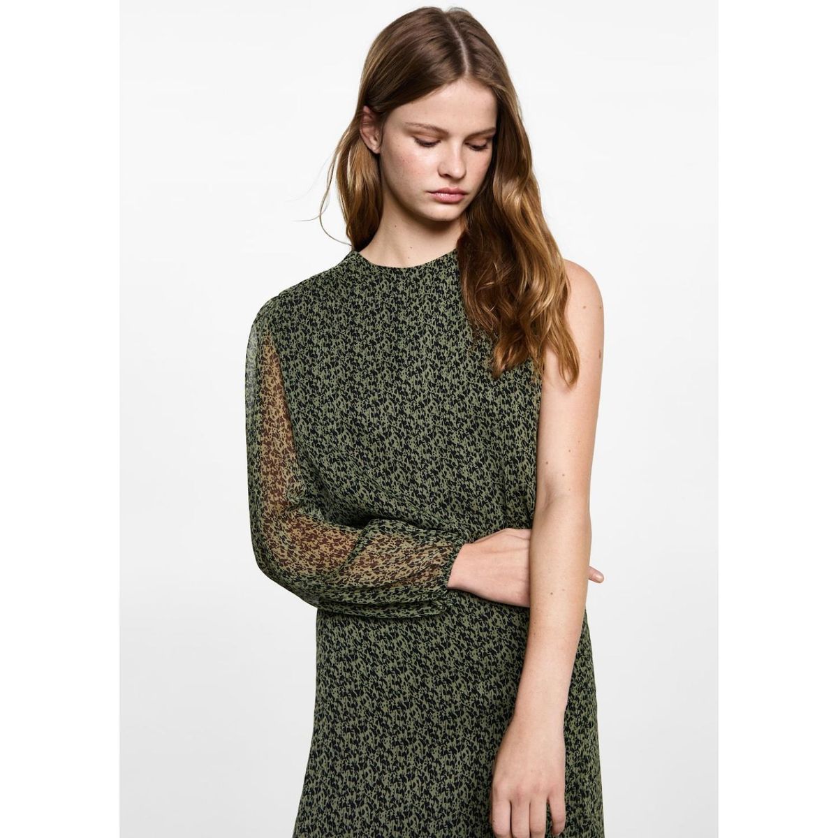 MANGO TEEN - Blusa Manga Larga Casual Mujer Mango Teen