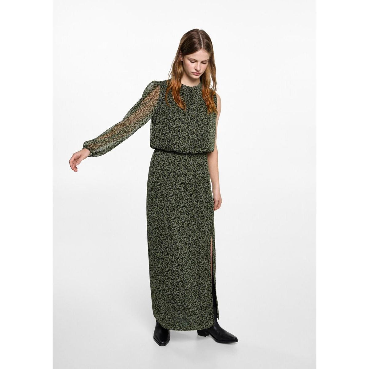 MANGO TEEN - Blusa Manga Larga Casual Mujer Mango Teen