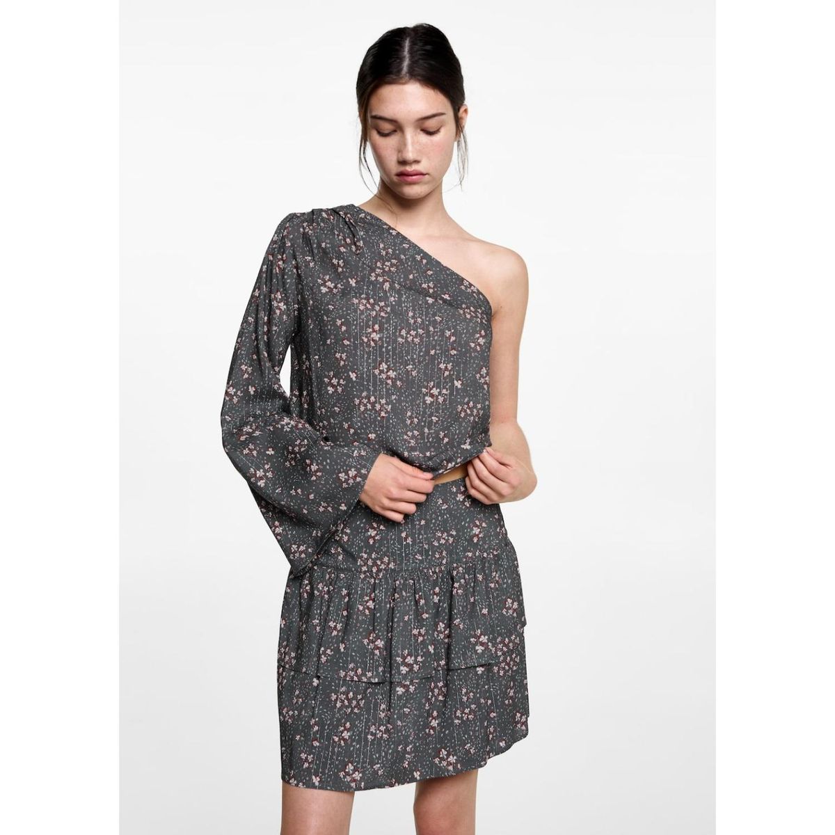 MANGO TEEN - Blusa Manga Larga Casual Mujer Mango Teen