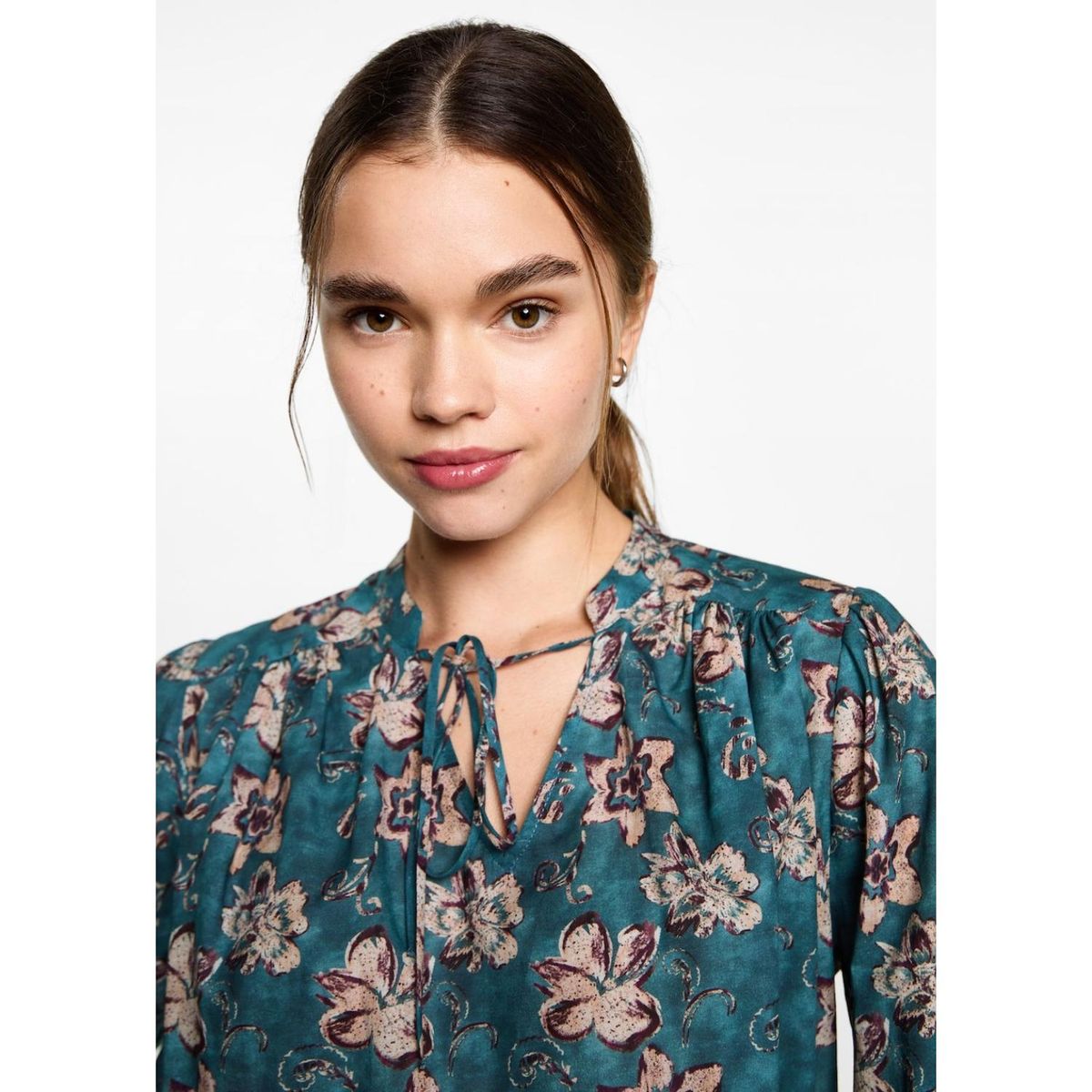 MANGO TEEN - Blusa Manga Larga 100% Algodón Mujer Mango Teen