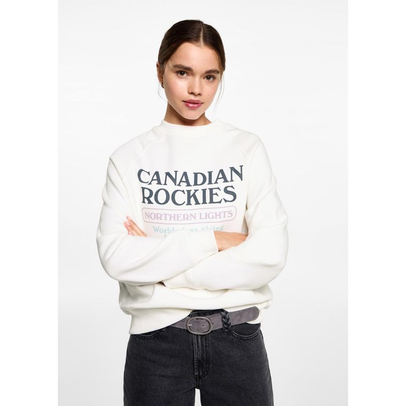 MANGO TEEN - Polera Algodón Mujer Mango Teen