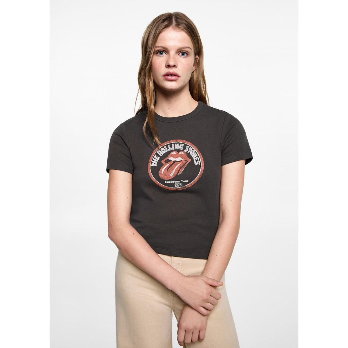 MANGO TEEN - Polo Manga Corta Algodón Mujer Mango Teen