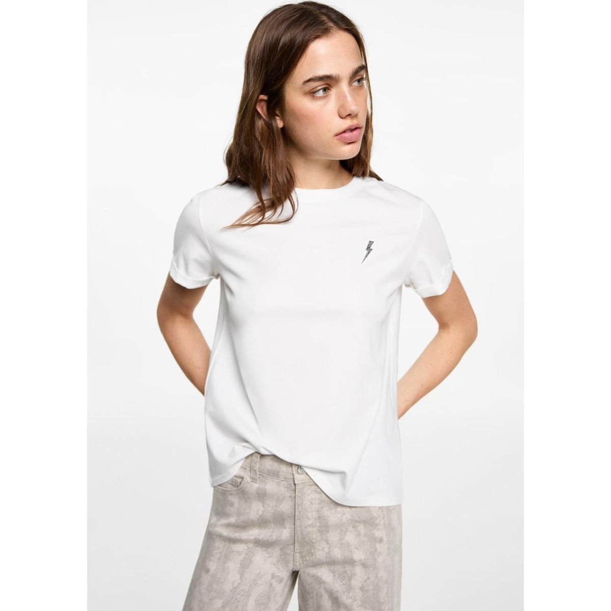 MANGO TEEN - Polo Manga Corta 100% Algodón Mujer Mango Teen