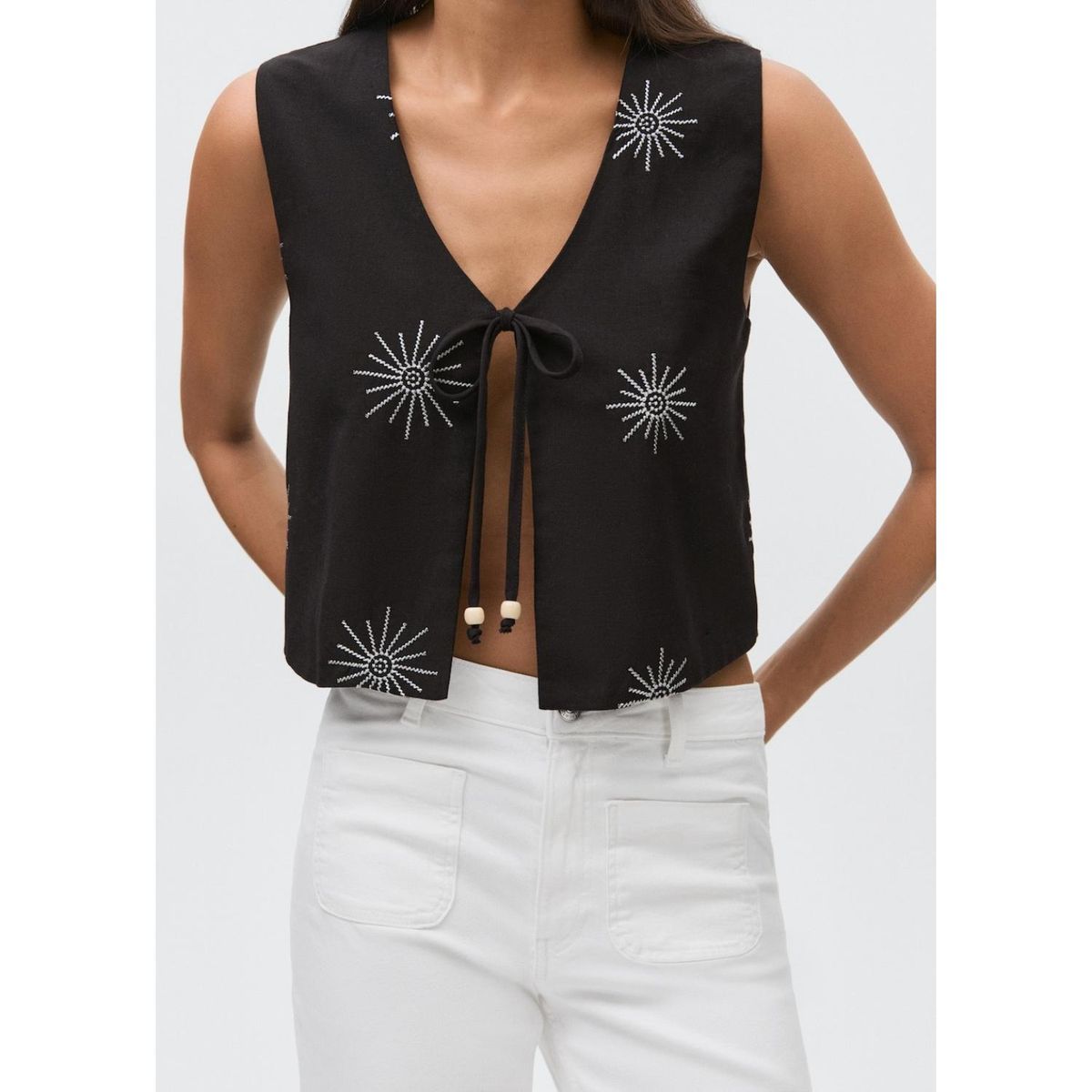 MANGO TEEN - Jean Flare Tiro Alto Mujer Mango Teen