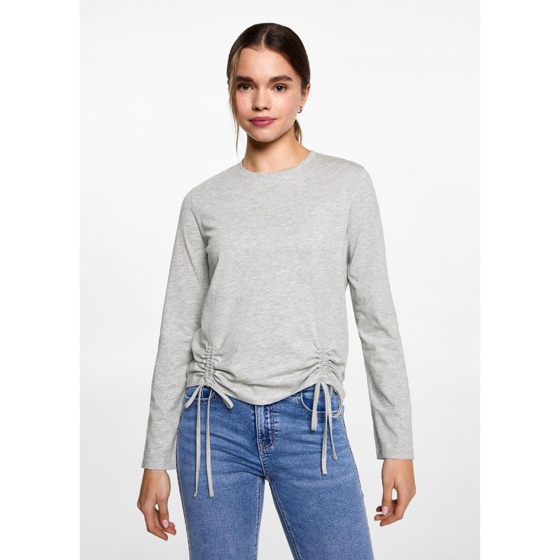 MANGO TEEN - Polo Manga Larga Casual Mujer Mango Teen