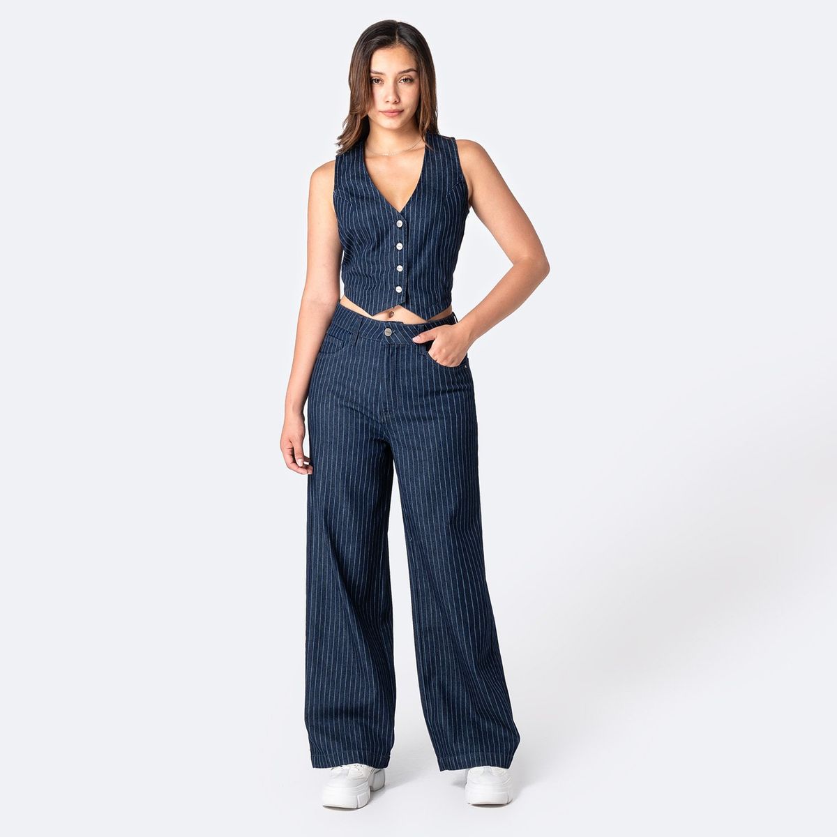 PIONIER - Jean Wide Algodón Mujer Pionier