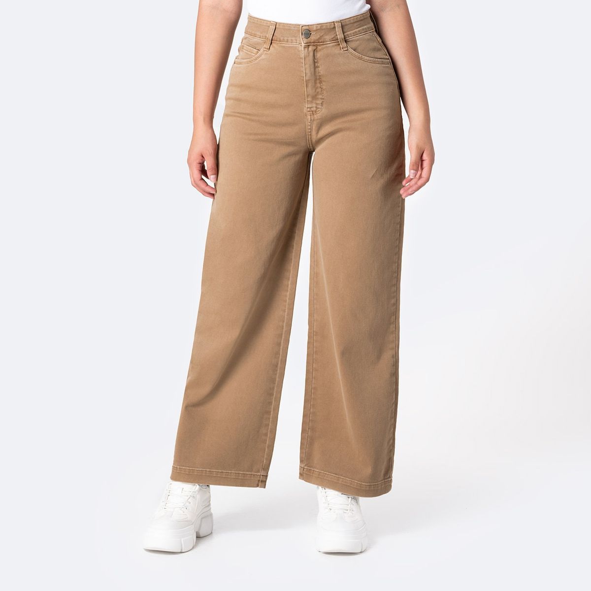 PIONIER - Pantalón Wide Algodón Mujer Pionier