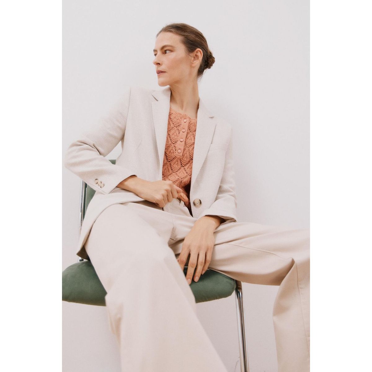 CORTEFIEL - Blazer Casual Mujer Cortefiel