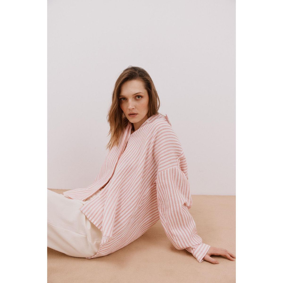 CORTEFIEL - Blusa Manga Larga 100% Algodón Mujer Cortefiel