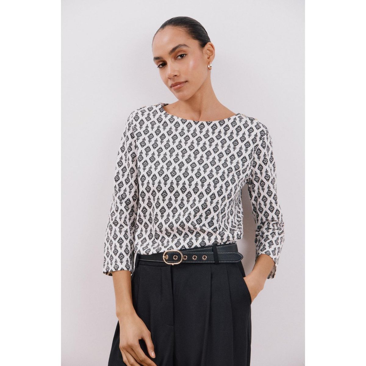 CORTEFIEL - Polo Manga Larga Algodón Mujer Cortefiel