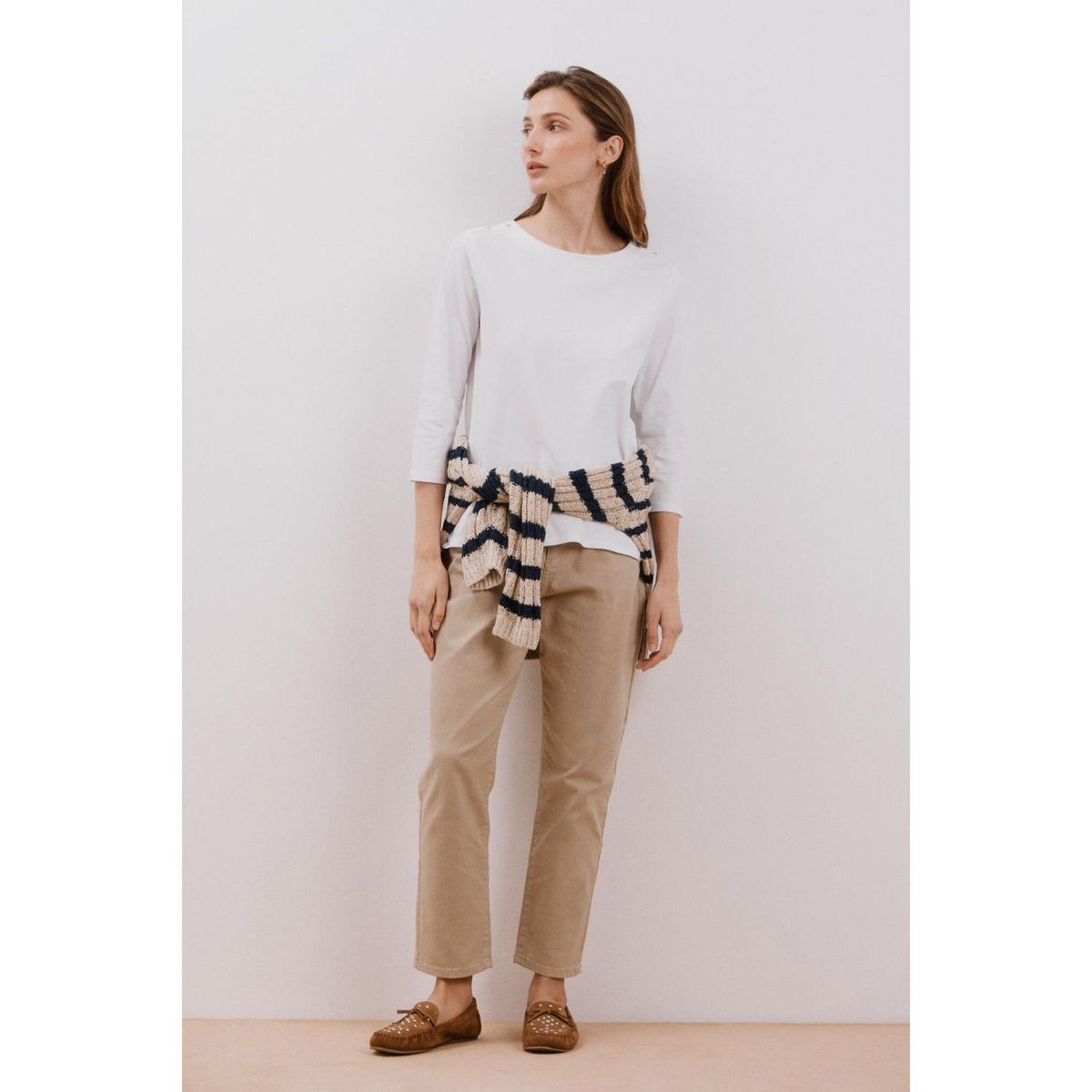 CORTEFIEL - Polo Manga Larga Algodón Mujer Cortefiel