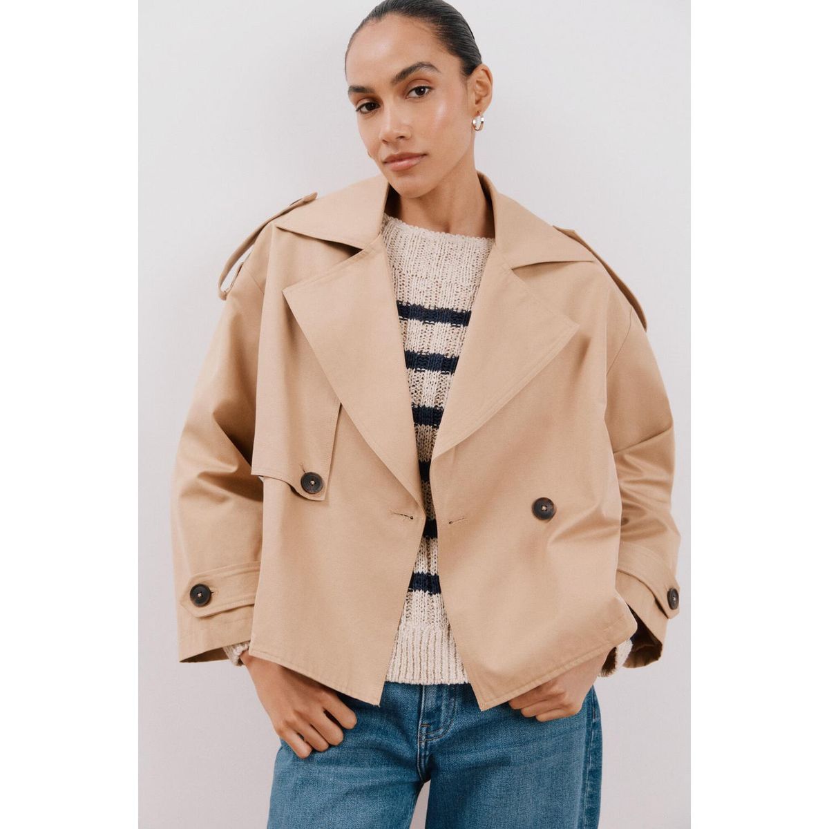 CORTEFIEL - Casaca Algodón Mujer Cortefiel