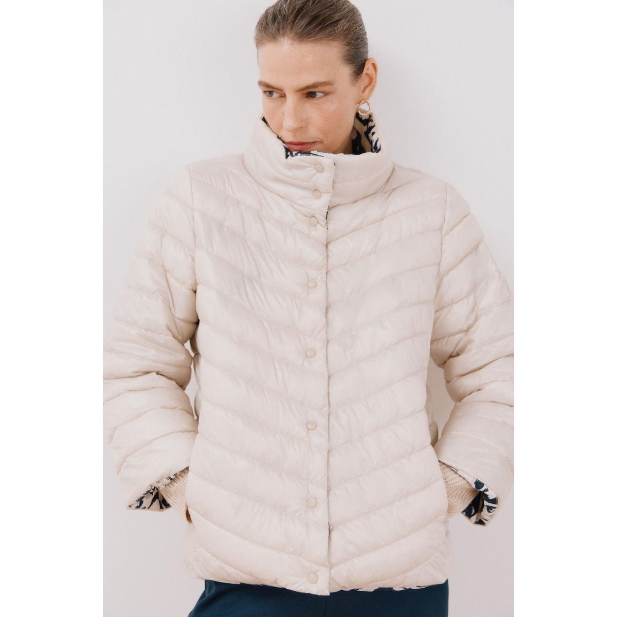 CORTEFIEL - Casaca Casual Reversible Mujer Cortefiel