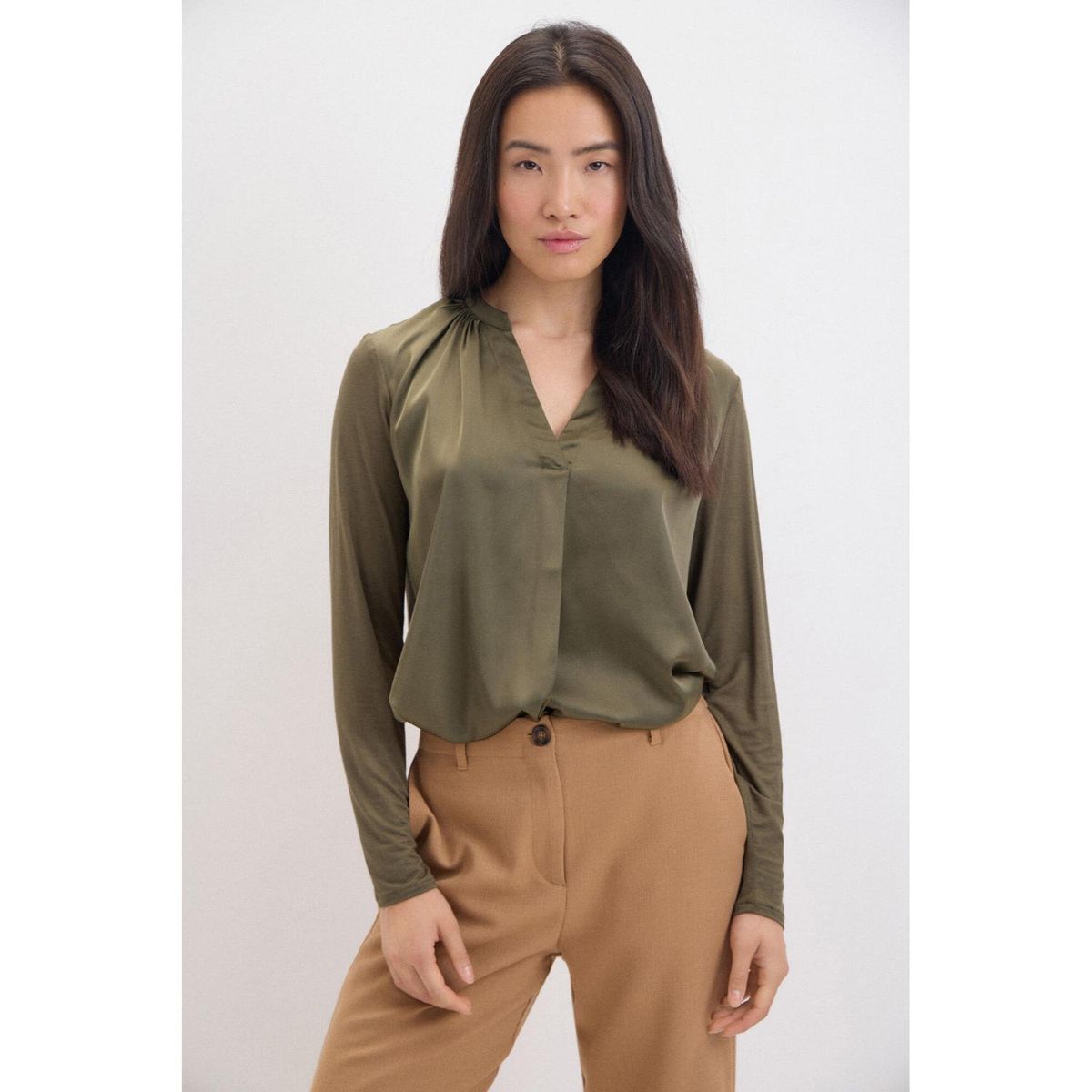 CORTEFIEL - Polo Manga Larga Casual Mujer Cortefiel