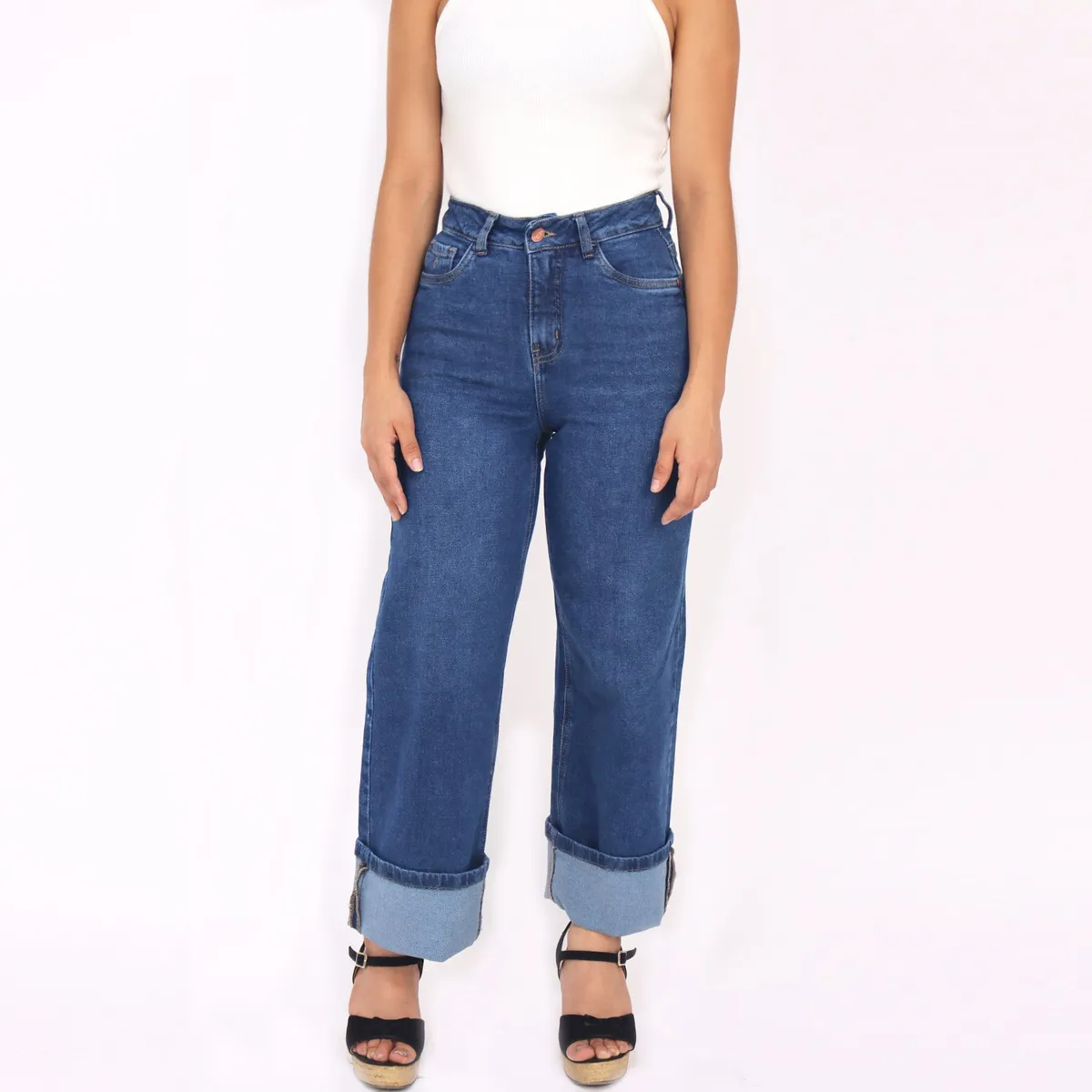 KAYRA POBLET - Jean Straight Algodón Mujer Kayra Poblet