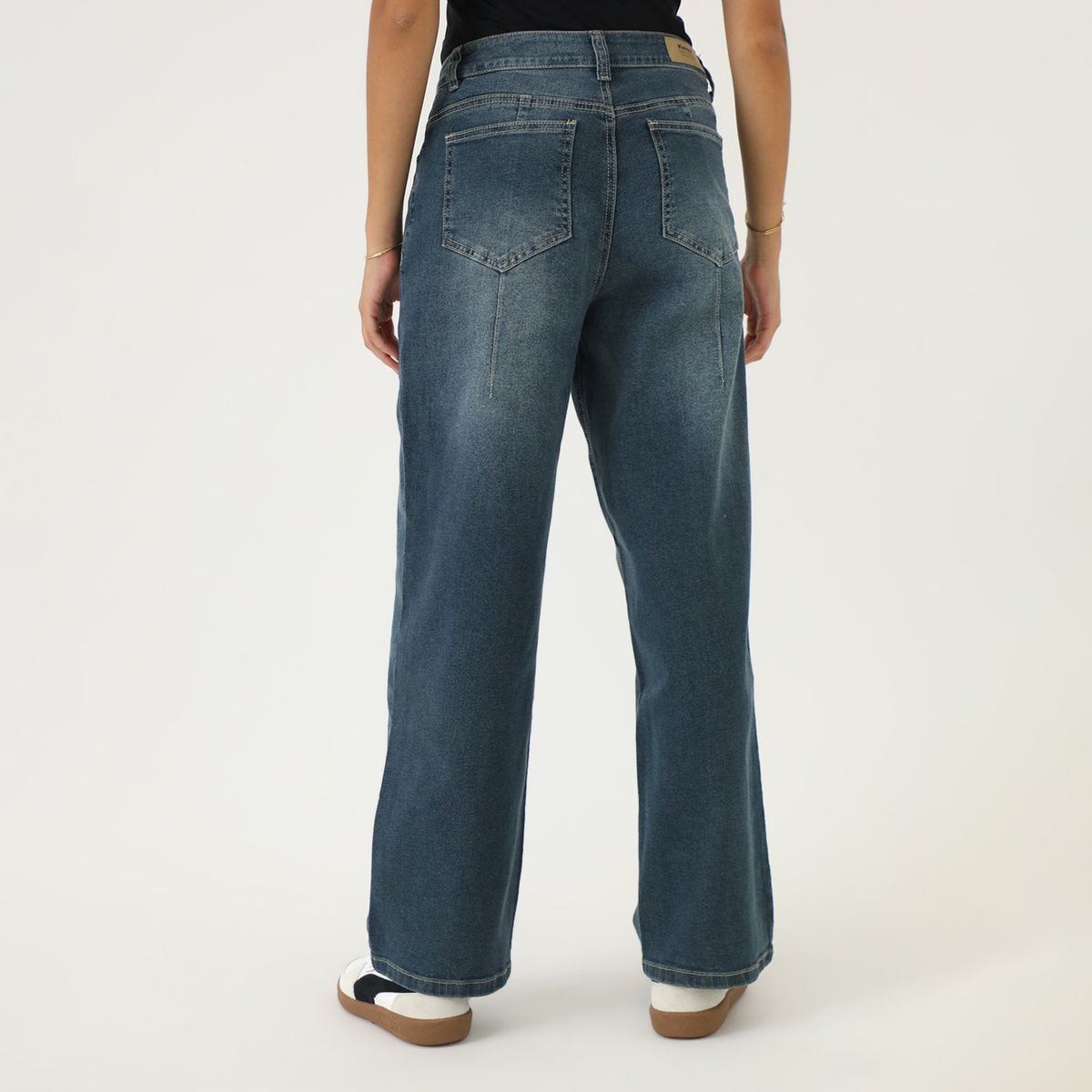 KANSAS - Jean Baggy Tiro Alto Mujer Kansas