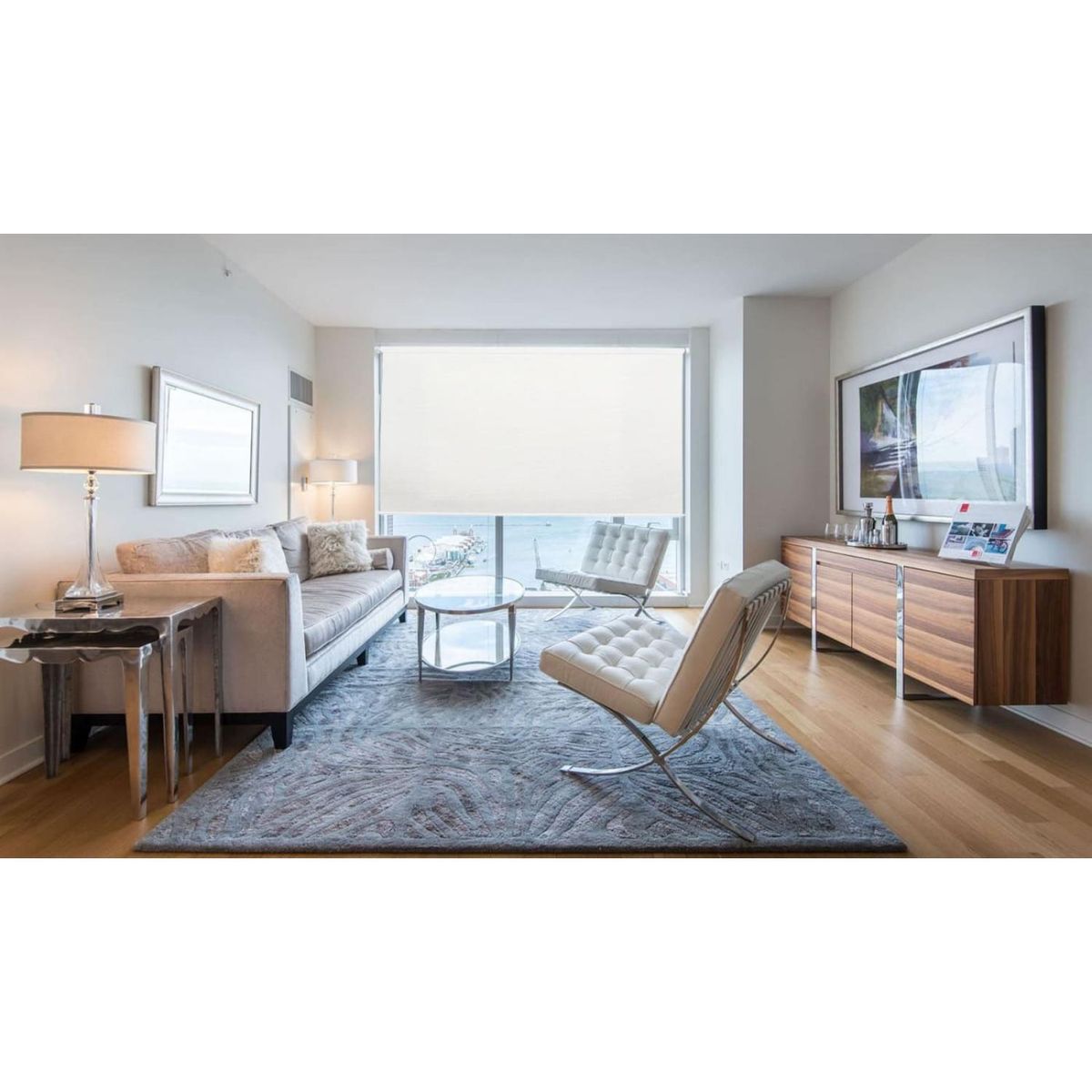 DECOR HOUSE INTEGRALES SAC - Cortina Roller Premium Screen 0% Blanco 120cm Ancho x 210cm Alto