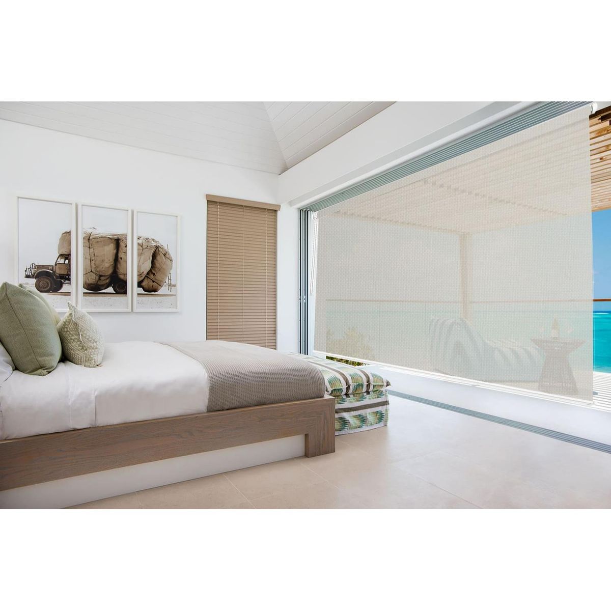 DECOR HOUSE INTEGRALES SAC - Cortina Roller Classic Screen 5% Crema 180cm Ancho x 200cm Alto