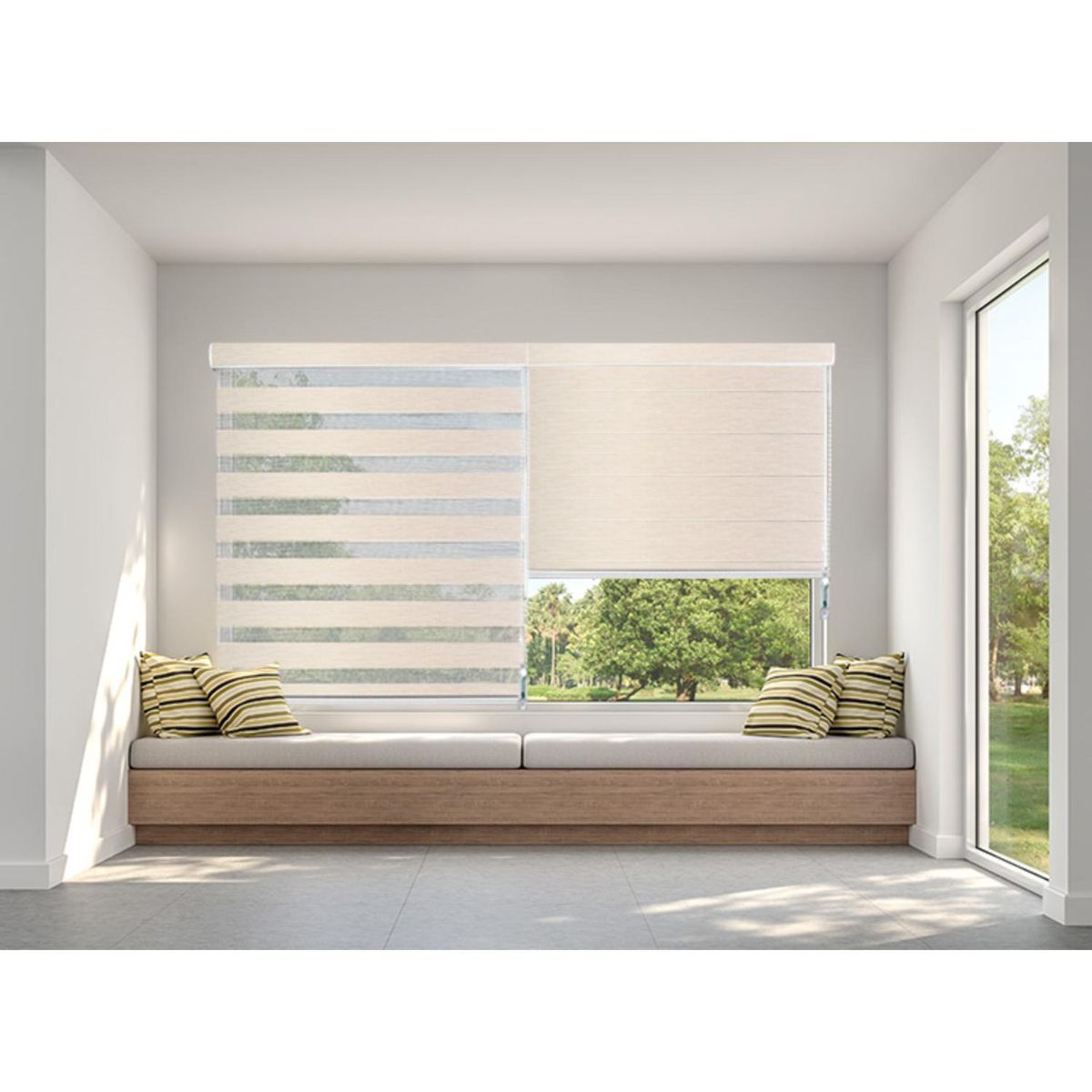 DECOR HOUSE INTEGRALES SAC - Cortina Roller Duo Superior Arena Ancho 200cm x Alto 230cm