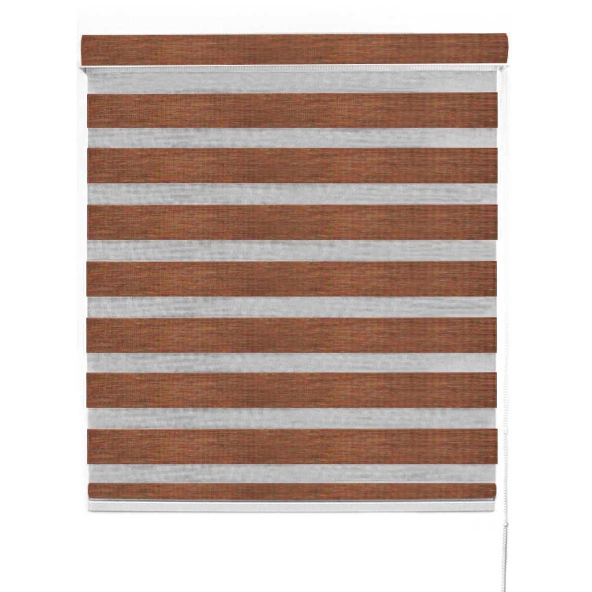 DECOR HOUSE INTEGRALES SAC - Cortina Roller Duo Superior Marrón Ancho 150cm x Alto 180cm