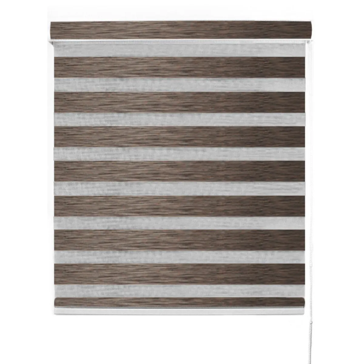 DECOR HOUSE INTEGRALES SAC - Cortina Roller Duo Premium Screen Marrón Ancho 150cm x Alto 130cm