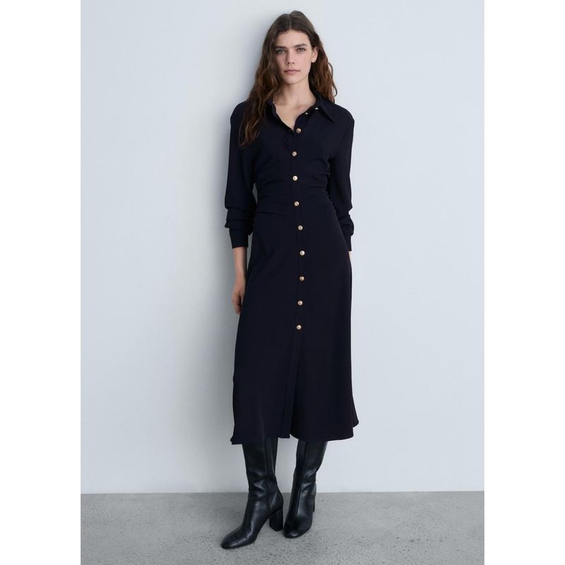 MANGO - Vestido Largo Casual Mujer Mango