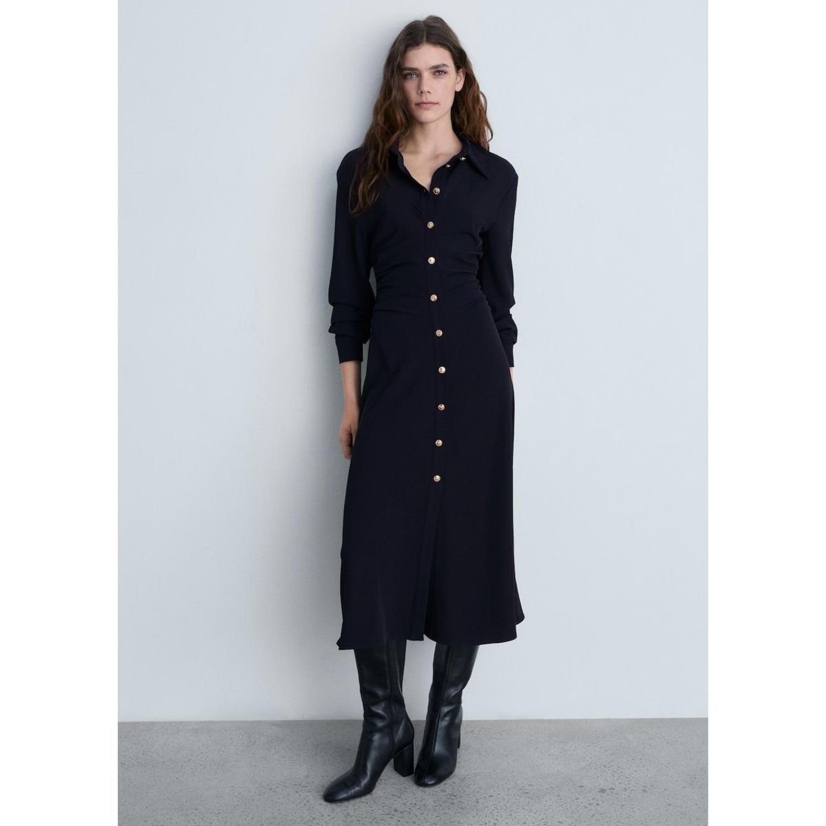 MANGO - Vestido Largo Casual Mujer Mango