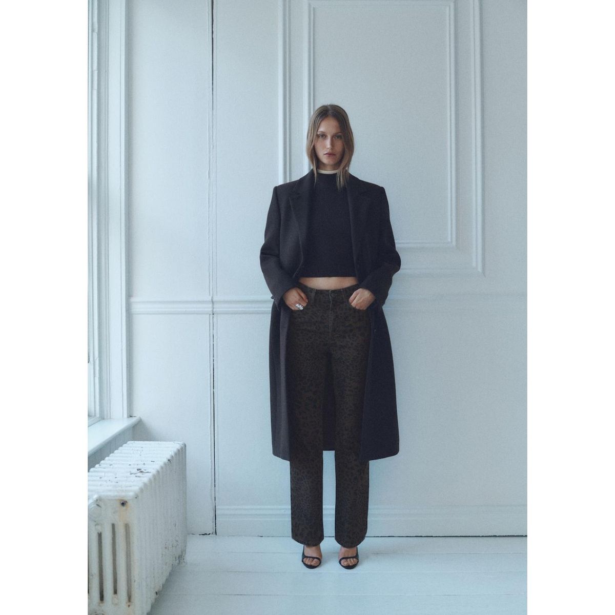 MANGO - Jean Straight Tiro Alto Mujer Mango