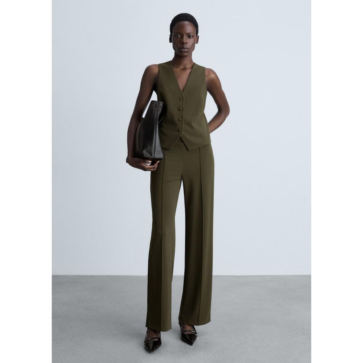 MANGO - Chaleco Casual Mujer Mango