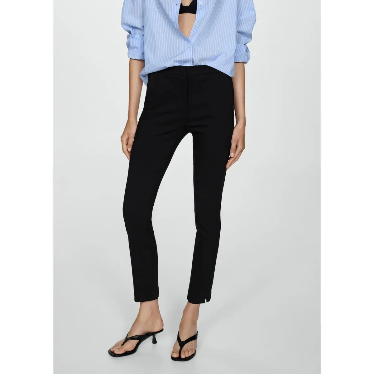 MANGO - Polo Manga Larga Casual Mujer Mango