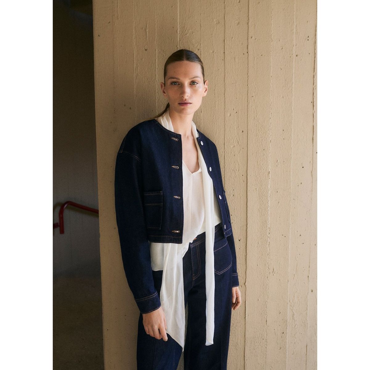 MANGO - Casaca 100% Algodón Mujer Mango