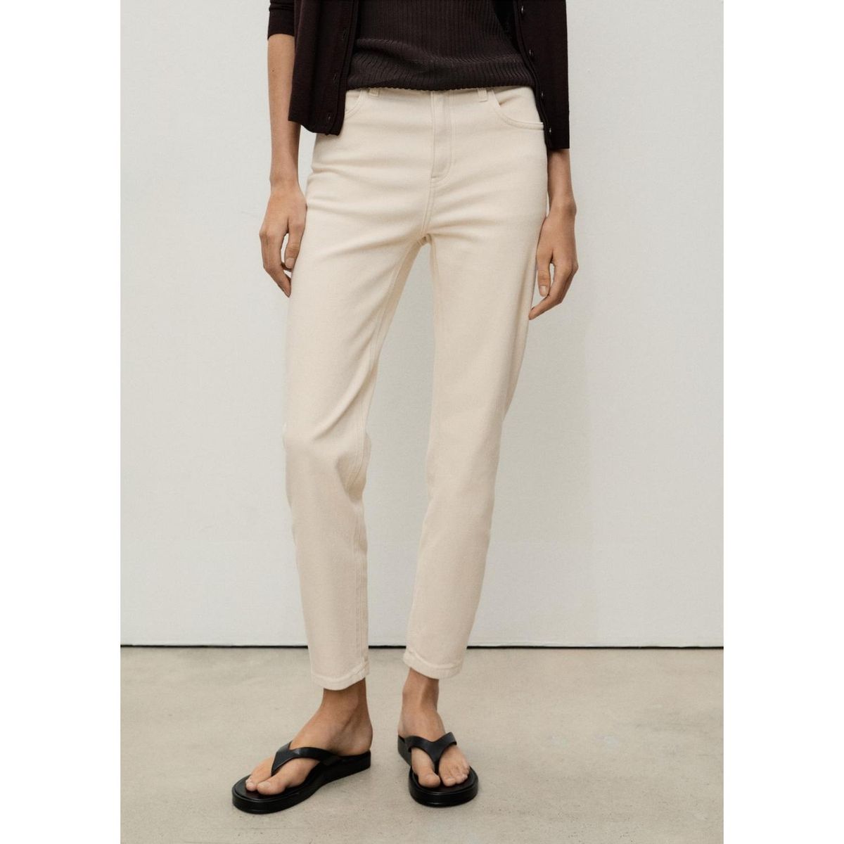 MANGO - Jean Mom Tiro Alto Mujer Mango