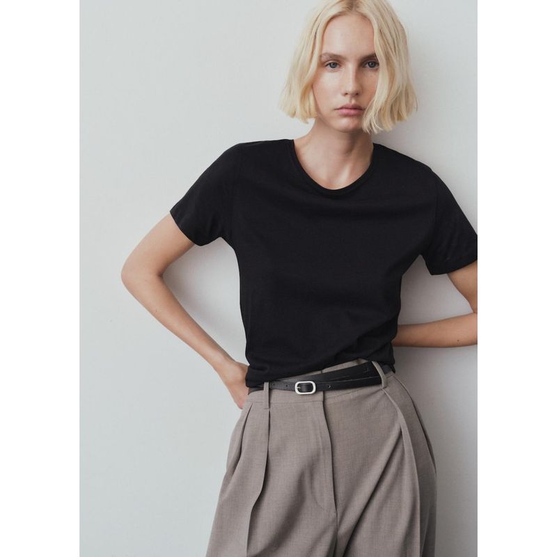 MANGO - Polo Manga Corta 100% Algodón Mujer Mango