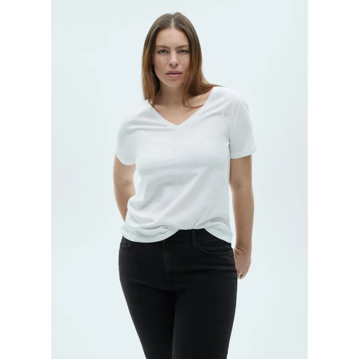 MANGO - Polo Manga Corta 100% Algodón Mujer Mango