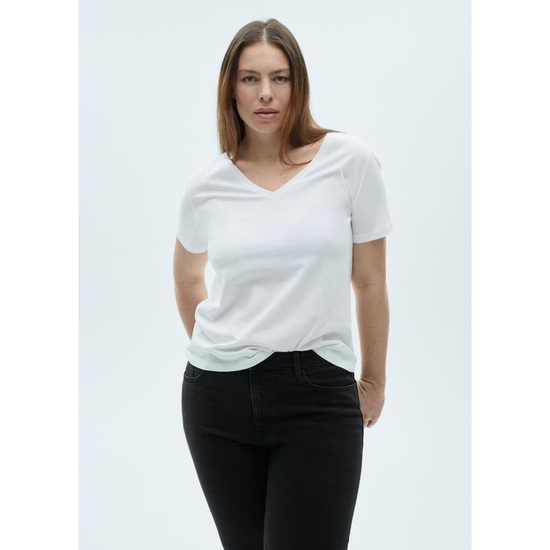 MANGO - Polo Manga Corta 100% Algodón Mujer Mango