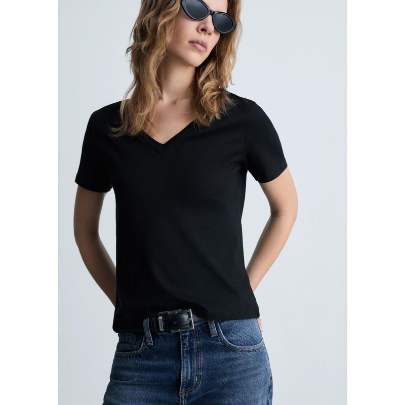 MANGO - Polo Manga Corta 100% Algodón Mujer Mango