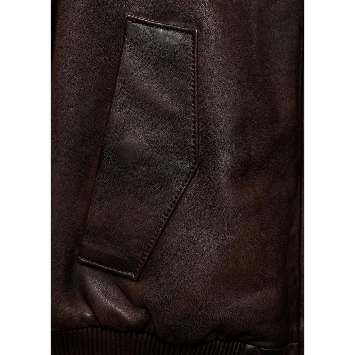 MANGO - Casaca 100% Cuero Mujer Mango