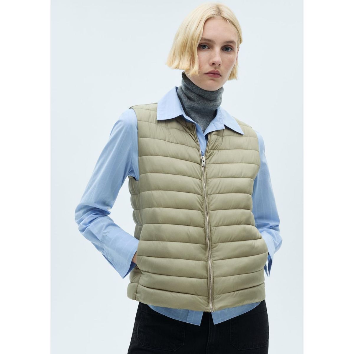 MANGO - Chaleco Casual Mujer Mango