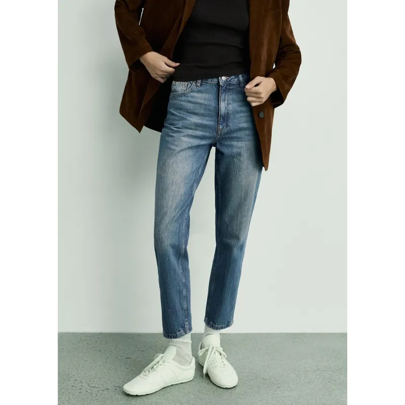 MANGO - Jean Mom Tiro Alto Mujer Mango