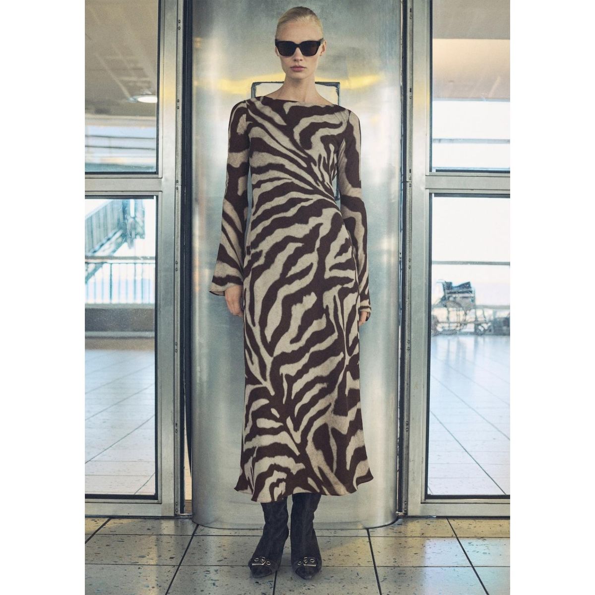 MANGO - Vestido Largo Casual Mujer Mango