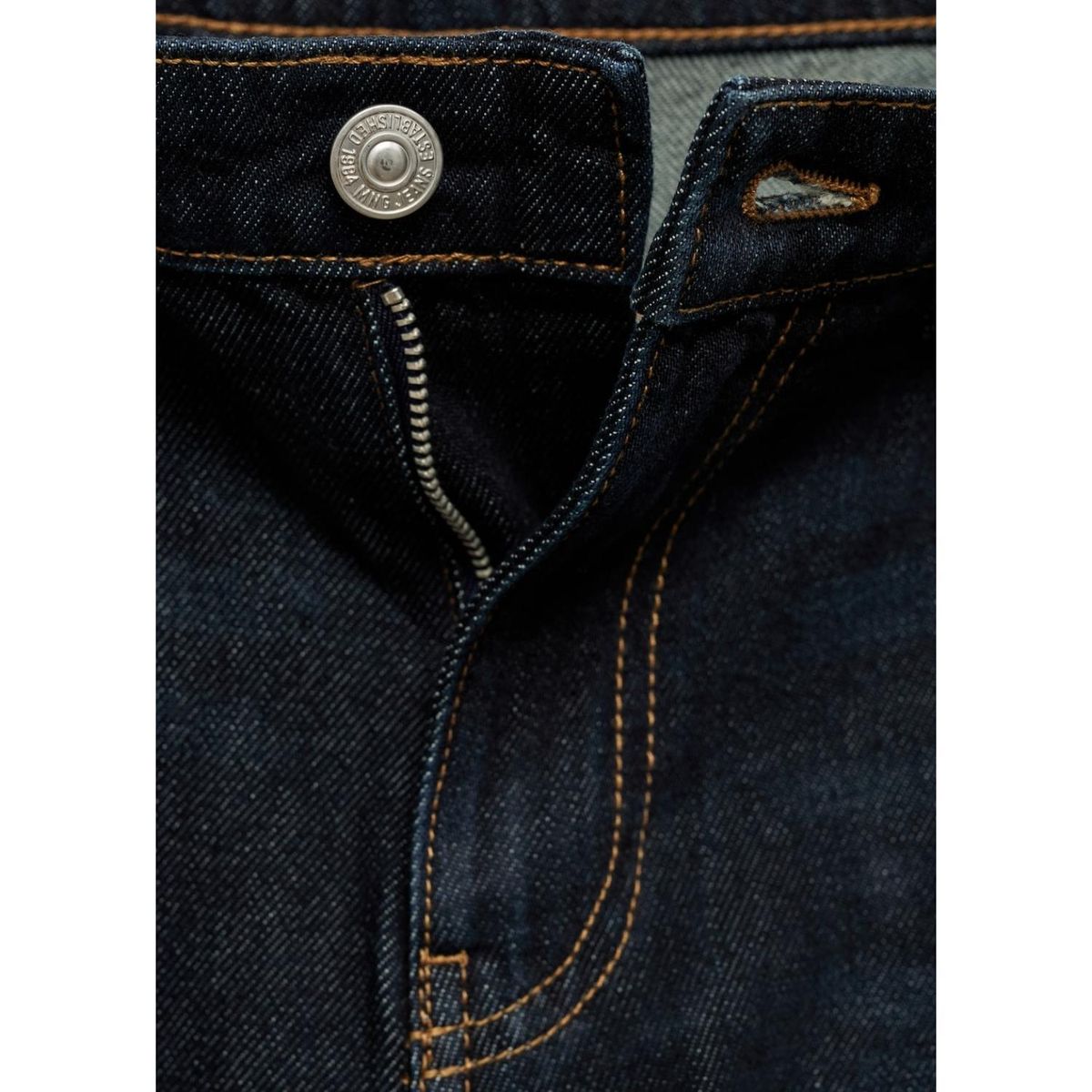 MANGO - Jean Wide 100% Algodón Mujer Mango