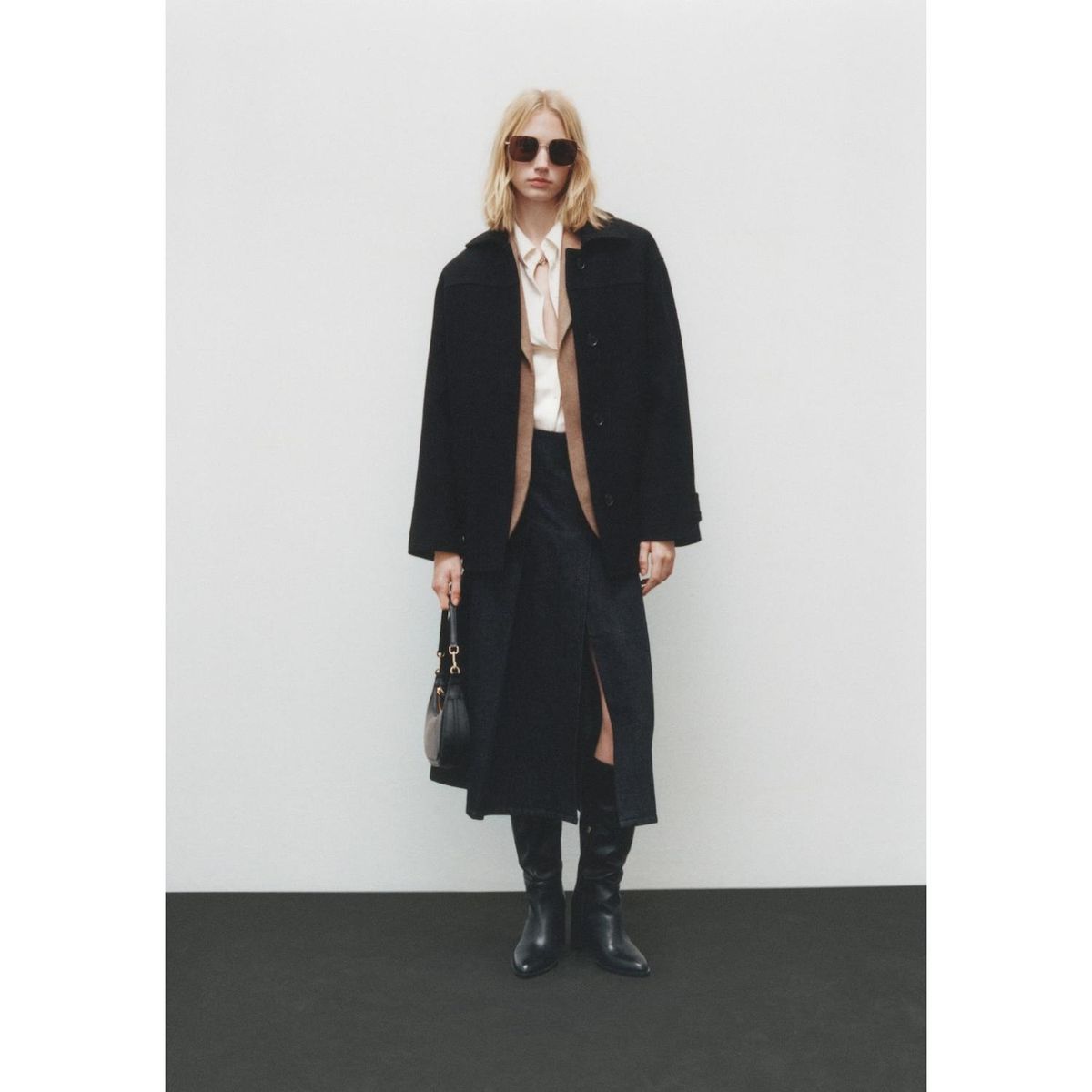 MANGO - Falda Larga 100% Algodón Mujer Mango