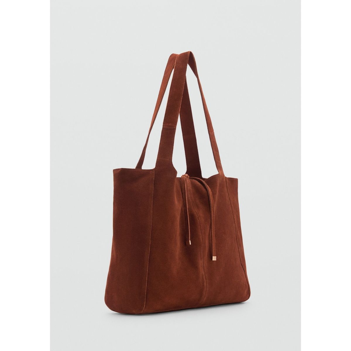 MANGO - Cartera Curry 100% Cuero Mujer Mango