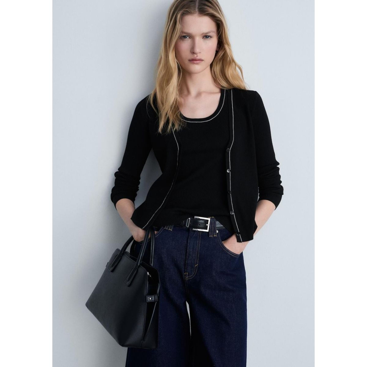 MANGO - Cárdigan Casual Mujer Mango