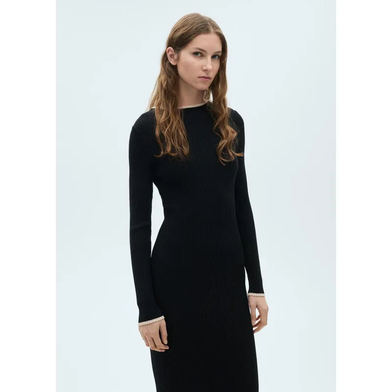 MANGO - Vestido Largo Casual Mujer Mango